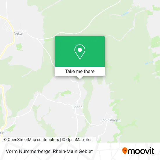 Карта Vorm Nummerberge