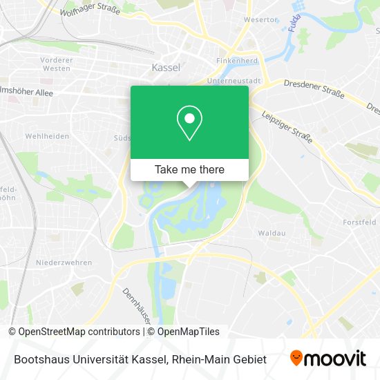 Карта Bootshaus Universität Kassel