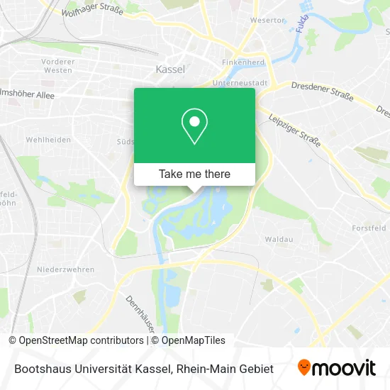 Карта Bootshaus Universität Kassel