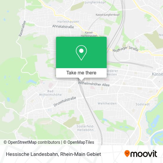 Карта Hessische Landesbahn