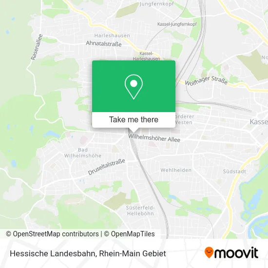 Карта Hessische Landesbahn