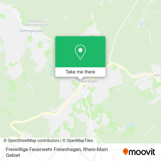 Карта Freiwillige Feuerwehr Freienhagen