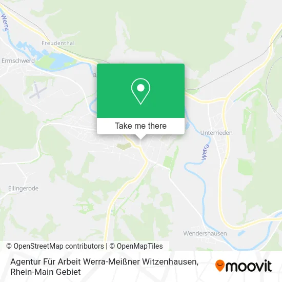 Карта Agentur Für Arbeit Werra-Meißner Witzenhausen