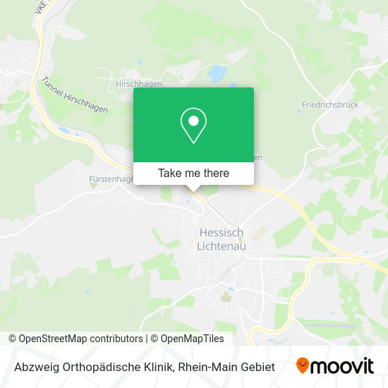 Карта Abzweig Orthopädische Klinik