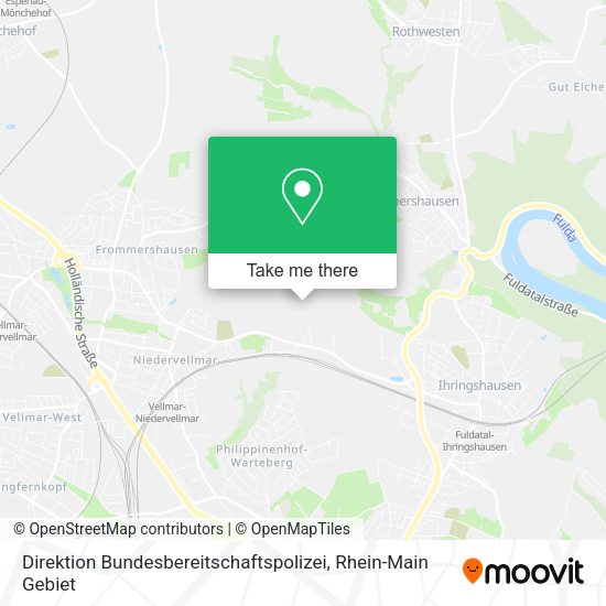 Карта Direktion Bundesbereitschaftspolizei