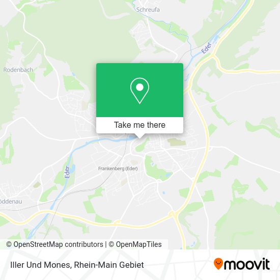Карта Iller Und Mones