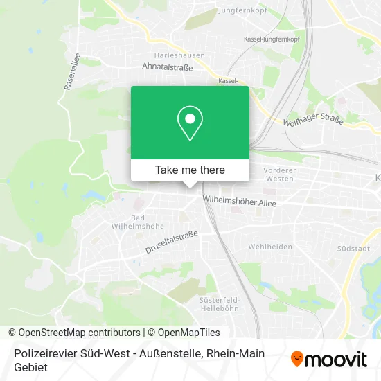 Карта Polizeirevier Süd-West - Außenstelle
