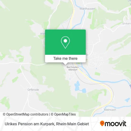Карта Ulrikes Pension am Kurpark