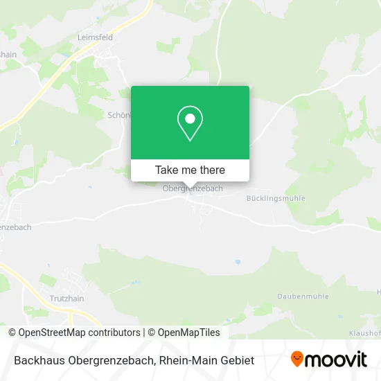 Карта Backhaus Obergrenzebach