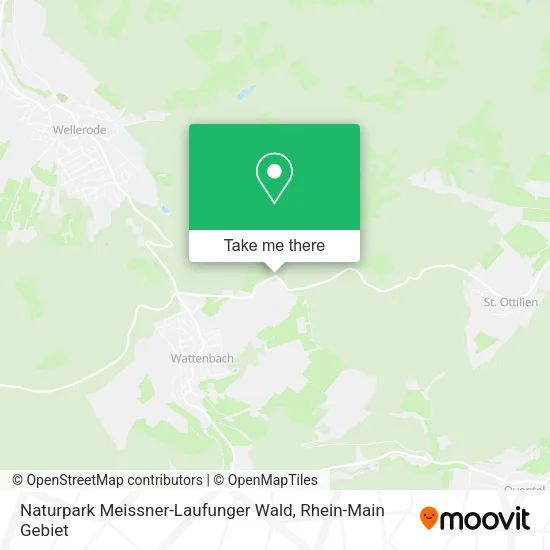 Карта Naturpark Meissner-Laufunger Wald