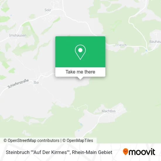 Карта Steinbruch ""Auf Der Kirmes""