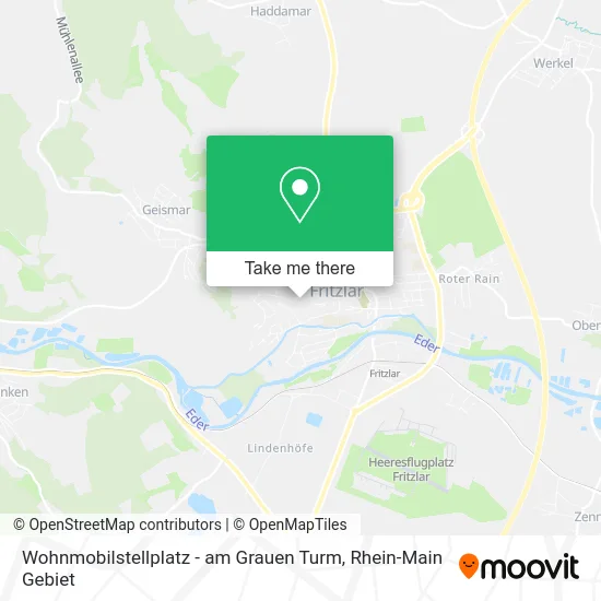 Карта Wohnmobilstellplatz - am Grauen Turm