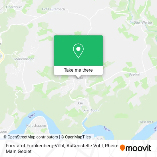 Карта Forstamt Frankenberg-Vöhl, Außenstelle Vöhl