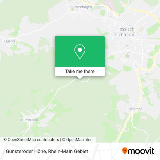 Карта Günsteroder Höhe