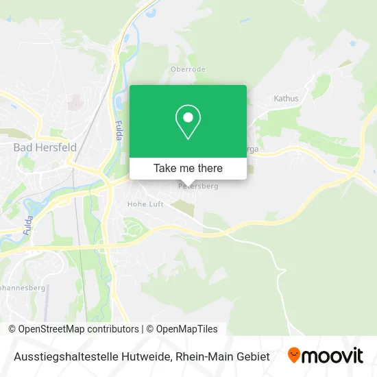 Карта Ausstiegshaltestelle Hutweide