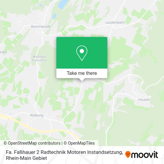 Карта Fa. Faßhauer 2 Radtechnik Motoren Instandsetzung