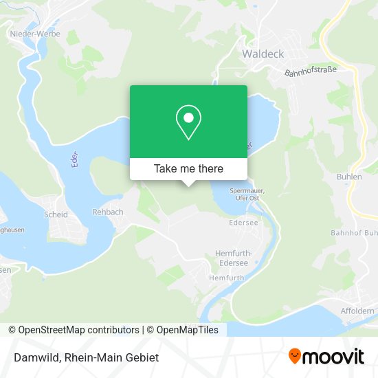 Карта Damwild