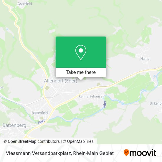 Карта Viessmann Versandparkplatz