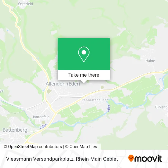 Карта Viessmann Versandparkplatz