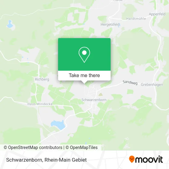 Карта Schwarzenborn