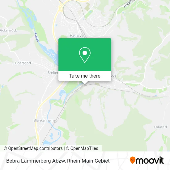 Карта Bebra Lämmerberg Abzw
