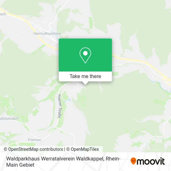 Карта Waldparkhaus Werratalverein Waldkappel