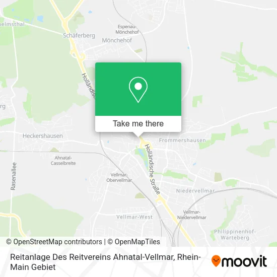 Карта Reitanlage Des Reitvereins Ahnatal-Vellmar
