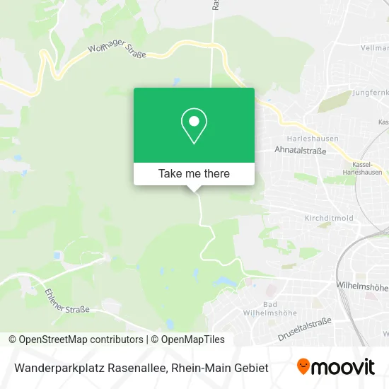 Карта Wanderparkplatz Rasenallee