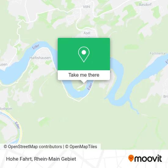 Hohe Fahrt map