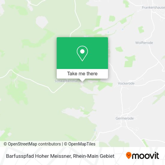 Карта Barfusspfad Hoher Meissner