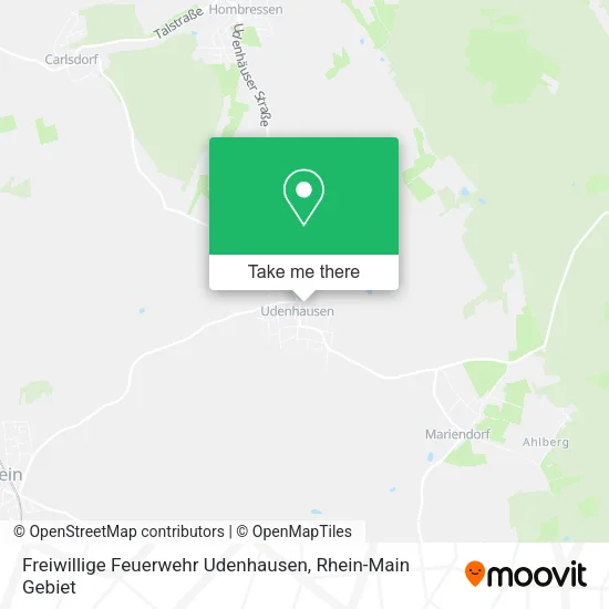 Карта Freiwillige Feuerwehr Udenhausen