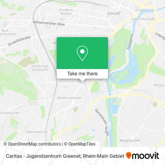 Карта Caritas - Jugendzentrum Greenet