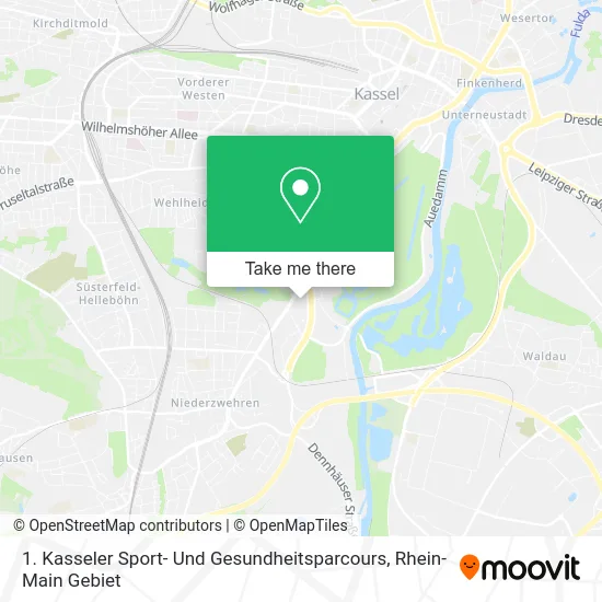 Карта 1. Kasseler Sport- Und Gesundheitsparcours