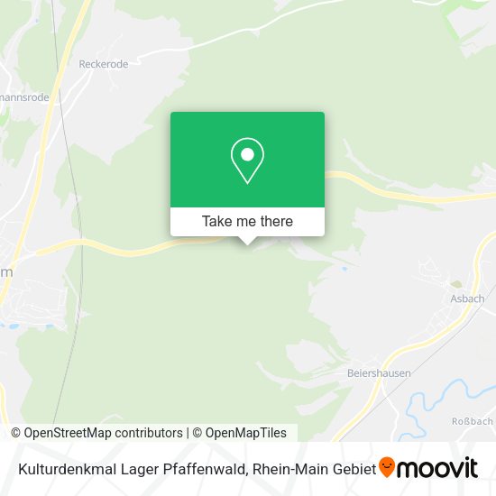 Карта Kulturdenkmal Lager Pfaffenwald