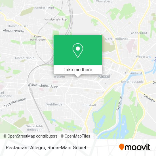 Карта Restaurant Allegro