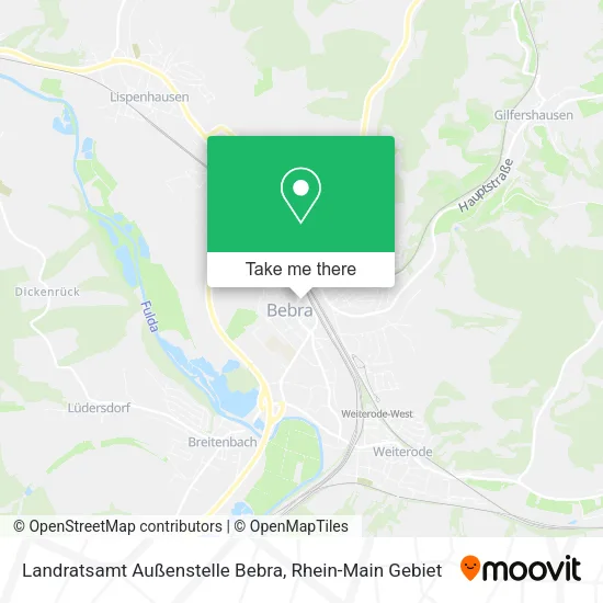 Карта Landratsamt Außenstelle Bebra