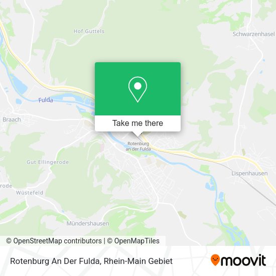 Карта Rotenburg An Der Fulda