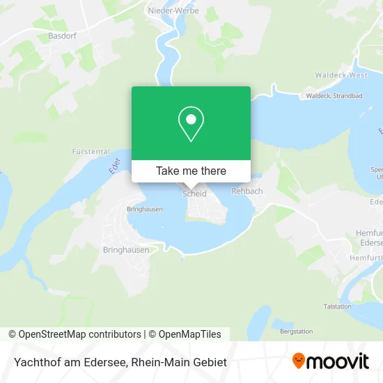 Карта Yachthof am Edersee