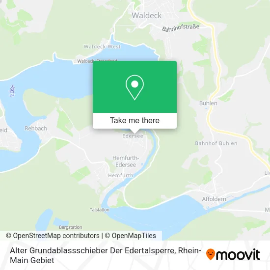 Карта Alter Grundablassschieber Der Edertalsperre