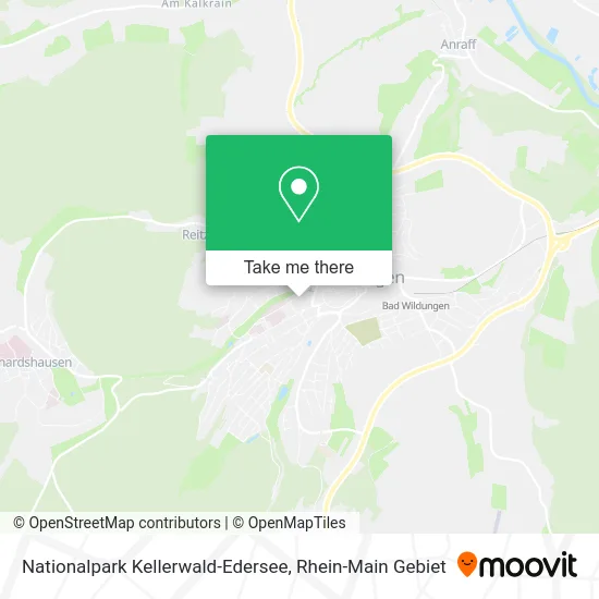 Карта Nationalpark Kellerwald-Edersee