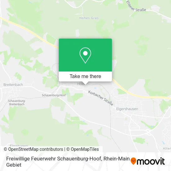 Карта Freiwillige Feuerwehr Schauenburg-Hoof