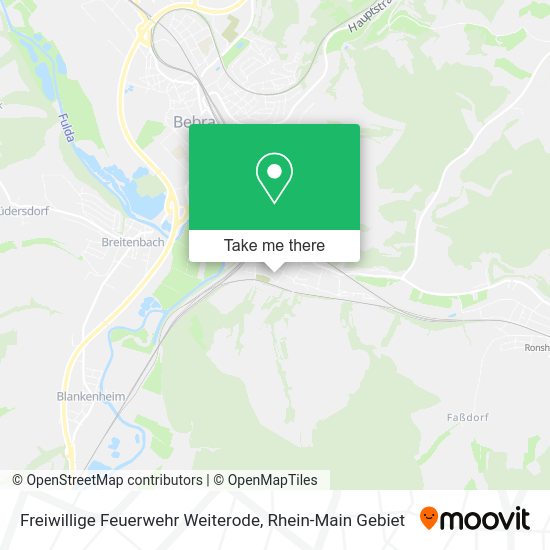 Карта Freiwillige Feuerwehr Weiterode