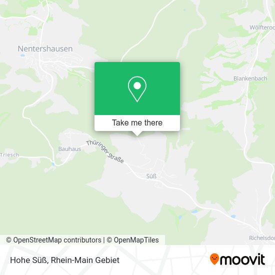Карта Hohe Süß