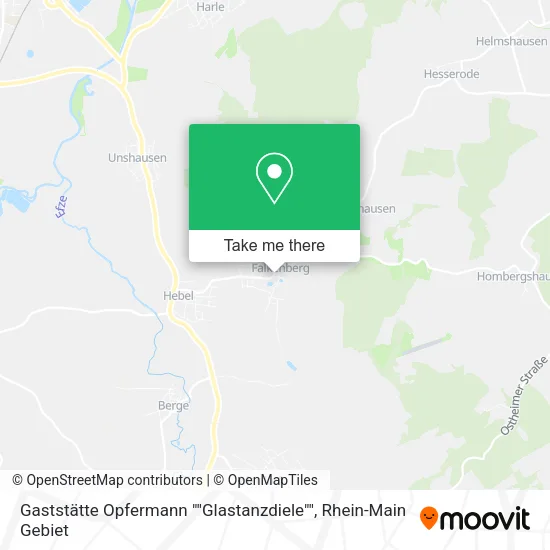 Карта Gaststätte Opfermann ""Glastanzdiele""