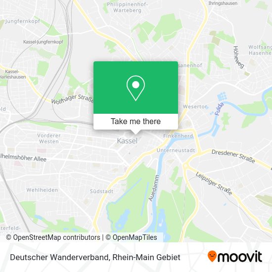 Карта Deutscher Wanderverband