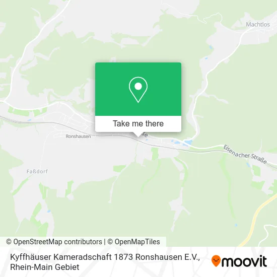 Карта Kyffhäuser Kameradschaft 1873 Ronshausen E.V.