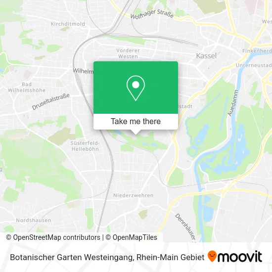 Карта Botanischer Garten Westeingang