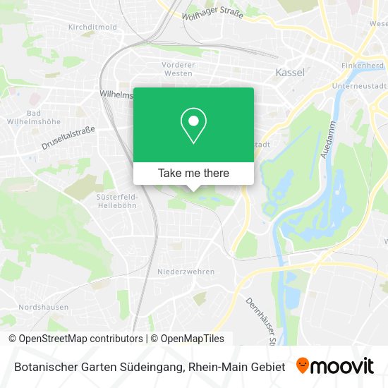 Карта Botanischer Garten Südeingang