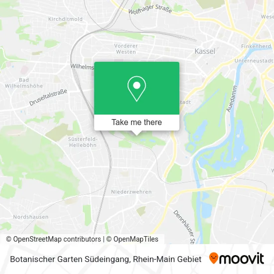Карта Botanischer Garten Südeingang
