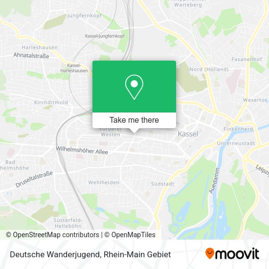 Карта Deutsche Wanderjugend